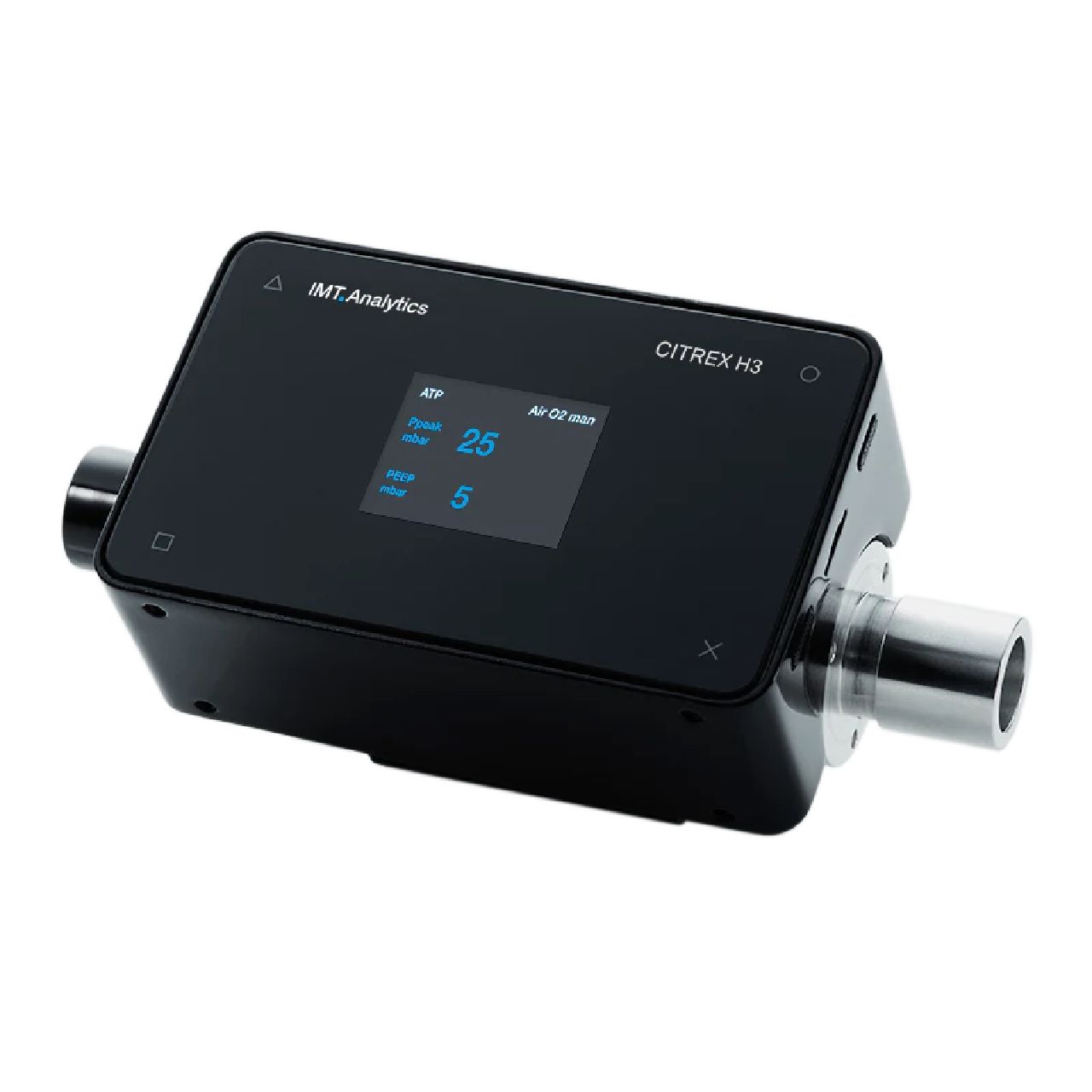 CITREX H3, analizador portátil de flujo, presión y volumen para pruebas y calibración de ventiladores, CPAP, BiPAP y máquinas de anestesia en Colombia