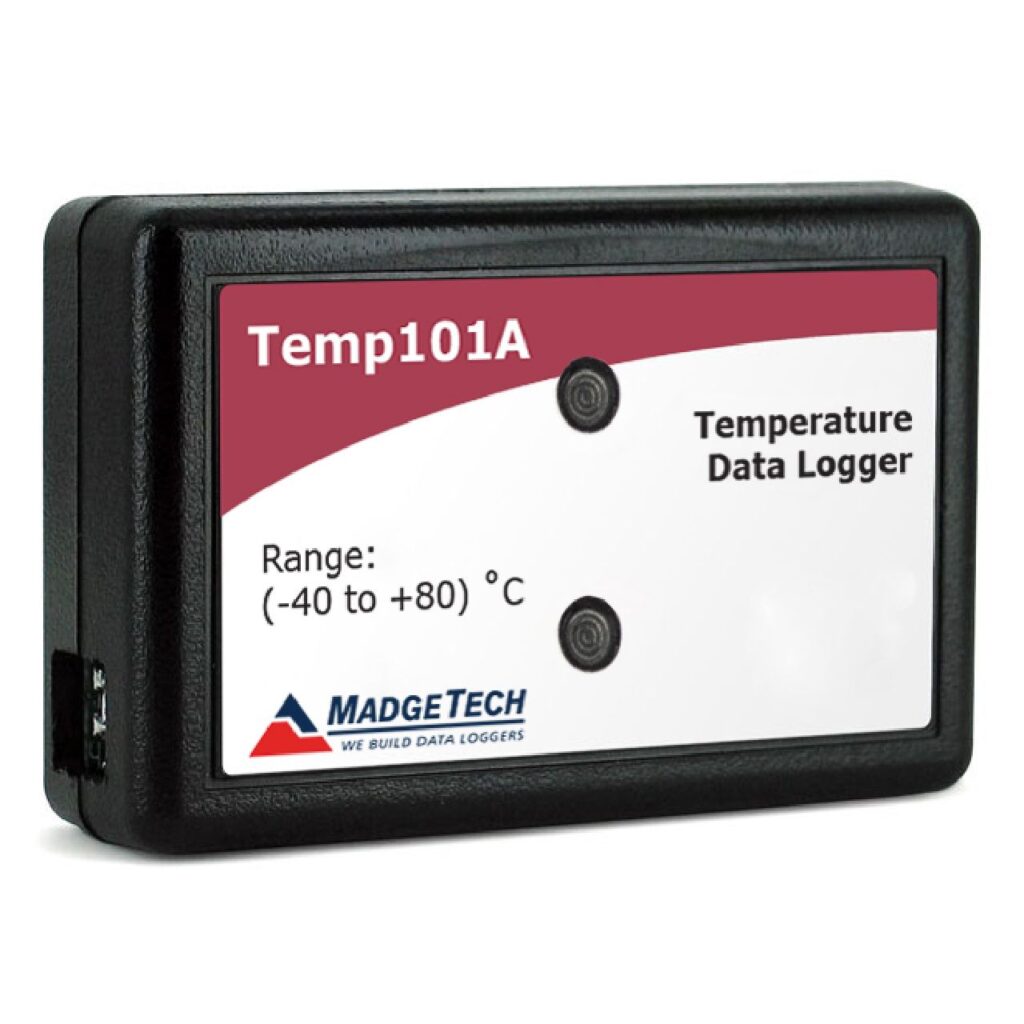 Datalogger Temp101A MadgeTech, registrador de temperatura económico con gran memoria y batería de 10 años para neveras, congeladores y cadena de frío en Colombia