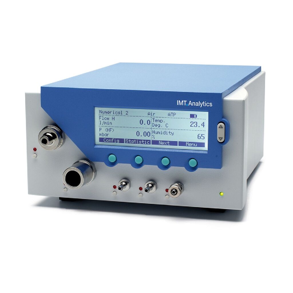 FlowAnalyser PF-302 LOW, analizador de sobremesa especializado en bajos flujos y baja presión, ideal para ventiladores neonatales y pediátricos en Colombia