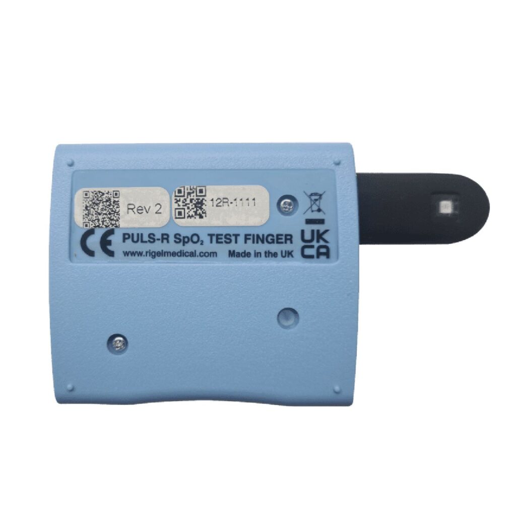 Puls-R SpO2 Test Finger Rigel, dedo de simulación de oximetría con resolución del 1% para verificación de monitores de paciente en Colombia
