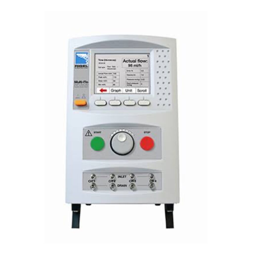 Analizador De Bombas De Infusión - Equipos Patrones para Bombas de Infusión - Rigel Multi-Flo 2 Canales
