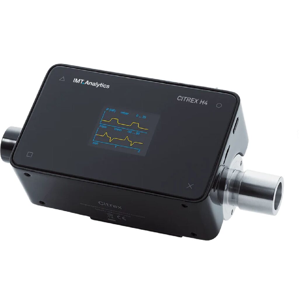 CITREX H4, analizador portátil de flujo y presión de gas para pruebas de ventiladores mecánicos y equipos de anestesia, imt analitycs