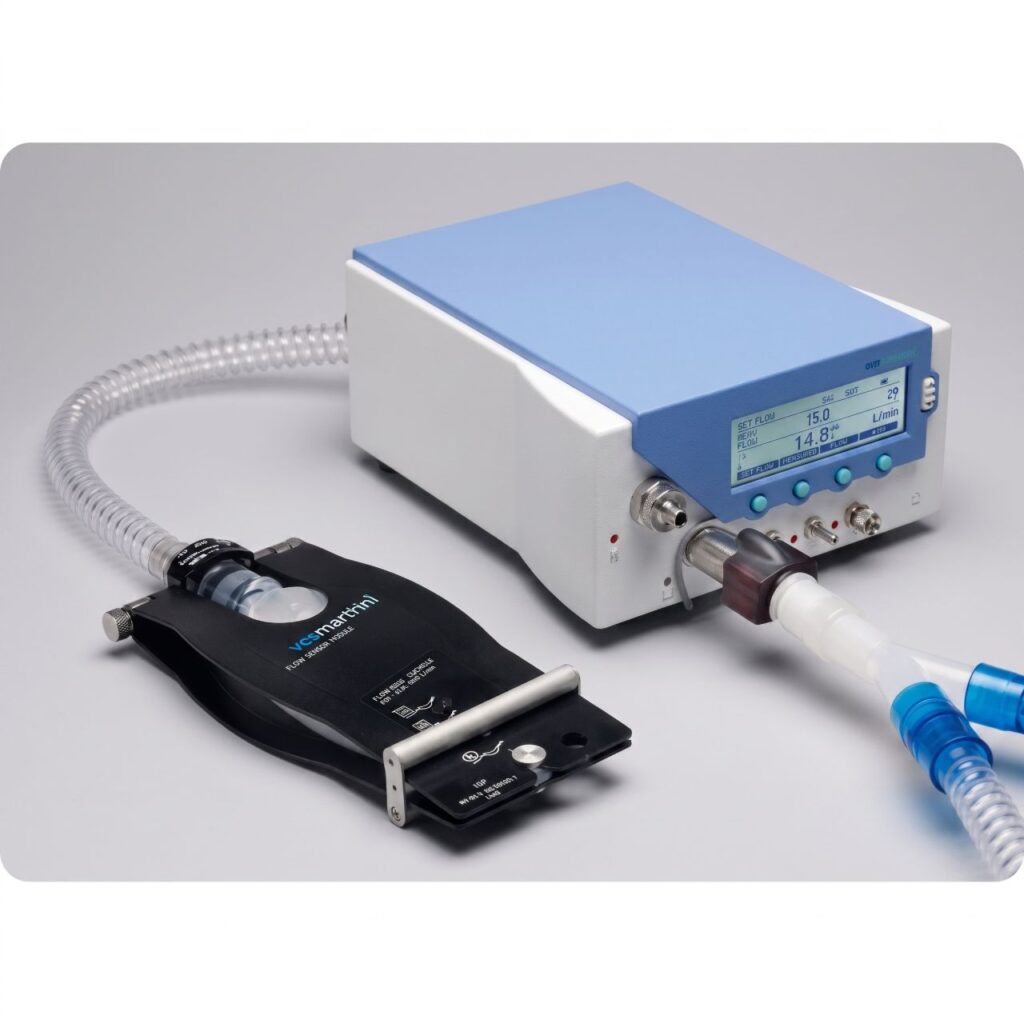 FlowAnalyser PF-301 VAC Test Set con MultiGasAnalyser OR-703, kit completo para calibración de sistemas de vacío médico y máquinas de anestesia en Colombia