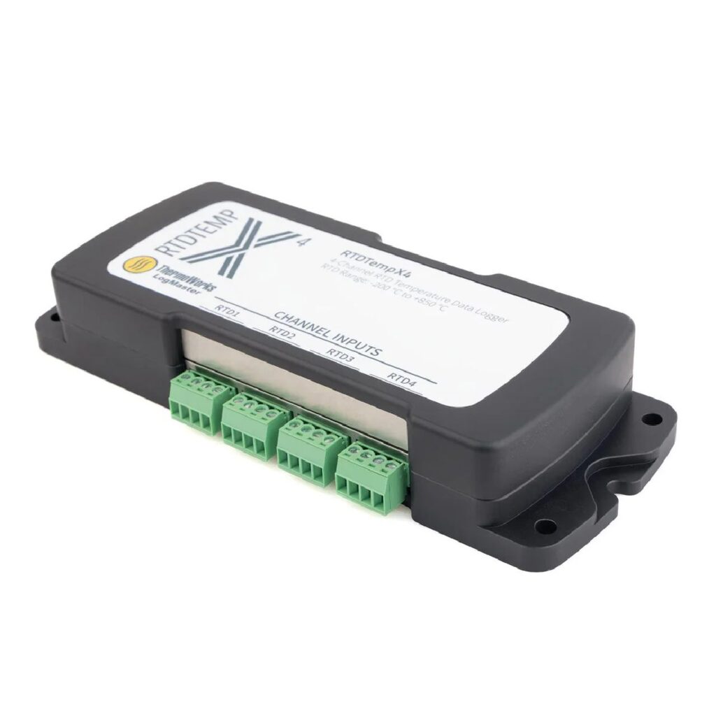 Datalogger RTDTempX4 MadgeTech, registrador de temperatura de 4 canales RTD para mapeo térmico de autoclaves, incubadoras y cámaras climáticas en Colombia